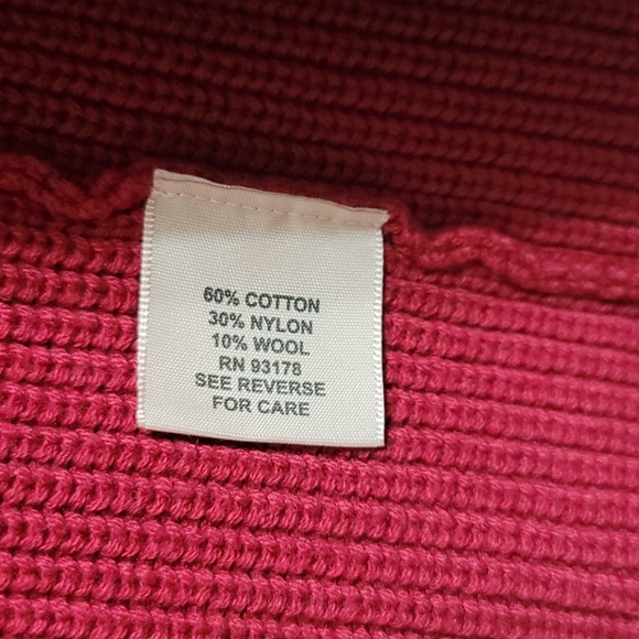 Philosophy Red Ribbed Knit Cropped Cardiga… - Picture 8 of 11